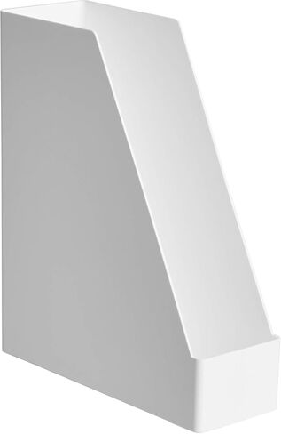 Amazon Basics Rectangular Plastic Desk Organizer, Magazine Rack, White, 2-Pack in Saudi Arabia