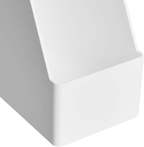 Amazon Basics Rectangular Plastic Desk Organizer, Magazine Rack, White, 2-Pack in Saudi Arabia