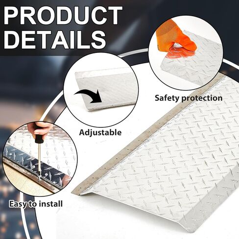 Blulu 12 "x 59" الألومنيوم باب المقطورة المنزلق لوحة المضادة للانزلاق طوي مقطورة منحدر لأبواب الشاحنات in Kuwait