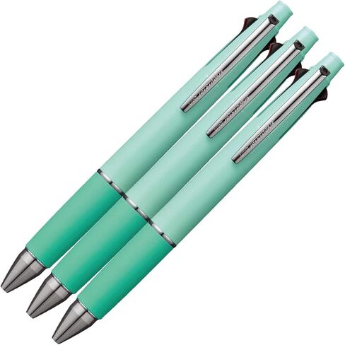 Uni Jetstream Multi Pen 4 and 1, 0.5mm Ballpoint Pen (Black, Red, Blue, Green) and 0.5mm Mechanical Pencil, Pale Green (MSXE5100005.52) in Saudi Arabia