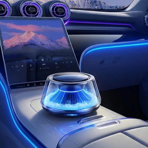 تعطر الهواء الذكي 5 عطر السيارة المحيط والسيارة ، وموزع التركيز القابل للسيارات ، وناشر تركيز قابل للتعديل مع عطرين ، لمدة 6 أشهر ، خشب الصندل والورز in Kuwait