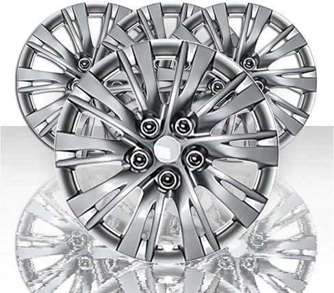 Set of 4 16" 10 Split Spoke Wheel Covers for Toyota Camry - Gloss Black 2012-14 in Saudi Arabia