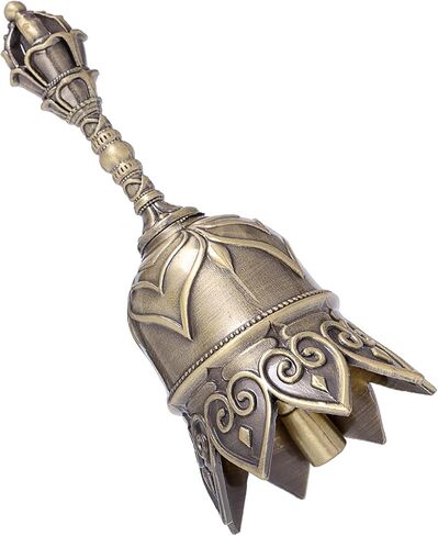 جرس يد عتيق من سبائك النحاس، جرس لوتس لكبار السن، أجراس رنين لخدمة كبار السن لتدريب الحيوانات في حفلات الزفاف، لون نحاسي in Kuwait