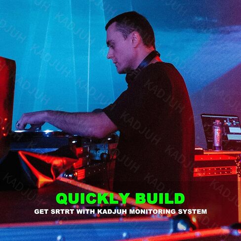 MX3 Wireless in Ear Monitor System 2.4ghz Stereo IEM System Transmitter and bodypack Receiver for Studio, Band Rehearsal, Live Performance, Channel Scan Mode in Kuwait