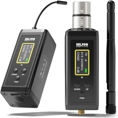 UHF Wireless in Ear Monitor System with Antenna, 902-927MHz, 50 Channel IEM System, 300 FT Range, Beltpack Transmitter Receiver, in Ear Monitoring for Church, Live Performance, Rehearsal, F10P in Kuwait