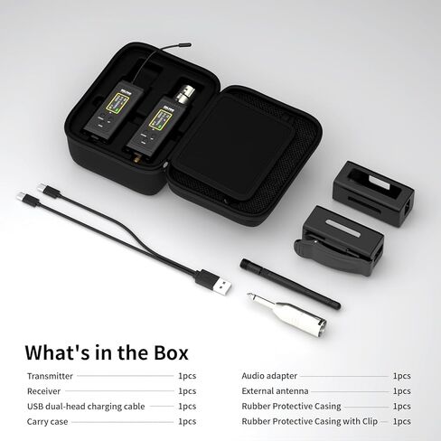 UHF Wireless in Ear Monitor System with Antenna, 902-927MHz, 50 Channel IEM System, 300 FT Range, Beltpack Transmitter Receiver, in Ear Monitoring for Church, Live Performance, Rehearsal, F10P in Kuwait