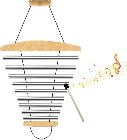 Hand Chime with Mallet 9-Tone, Sound Healing Instruments, Beautiful Sustained Sound, Energy Chime for Meditation Relaxing Yoga in Kuwait