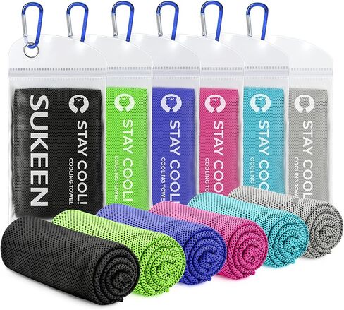 Sukeen Cooling Towel (40"x12") for Neck & Head - Soft Breathable Chilly Sweat Towel for Yoga, Golf, Gym, Camping, Running, Workout & More Activities in Saudi Arabia
