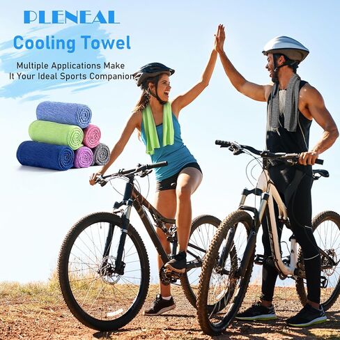 Pleneal Cooling Towels - 6 Pack Cooling Towel (40"x12"), Ice Gym Towels for Working Out, Microfiber Cooling Towels for Neck and Face, Yoga Towel for Home Gym, Workout & More Activities in Saudi Arabia