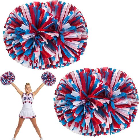 2 PCS Cheerleading Pom Poms for Spirit Sports Stage Performance Celebration Sport Events Club Dance Party in Saudi Arabia