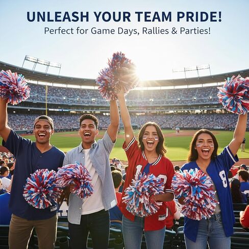 2 PCS Cheerleading Pom Poms for Spirit Sports Stage Performance Celebration Sport Events Club Dance Party in Saudi Arabia