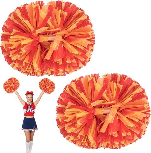 2 PCS Cheerleading Pom Poms for Spirit Sports Stage Performance Celebration Sport Events Club Dance Party in Saudi Arabia
