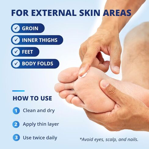 TAGRID NDC-Approved 1% Clotrimazole Antifungal Cream: Powerful, Non-Prescription Relief for Ringworm, Athlete's Foot, and Jock Itch - 50g in Kuwait