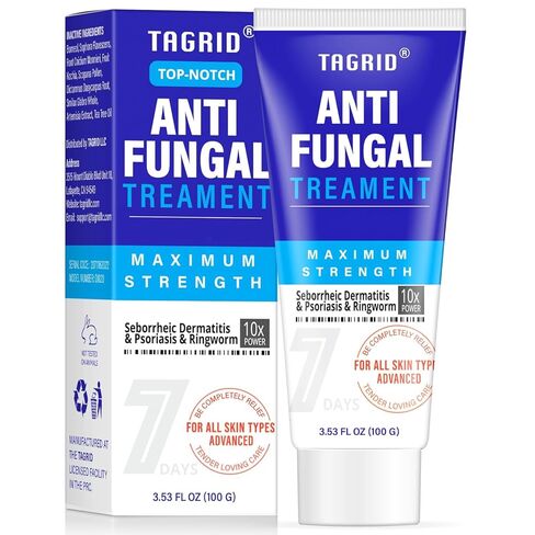 TAGRID Antifungal Cream for Ringworm & Tinea Versicolor, Maximum Strength Antifungal Care for Men & Women, Daily Use for Body Skin, Fast Itch Relief, 100g in Kuwait