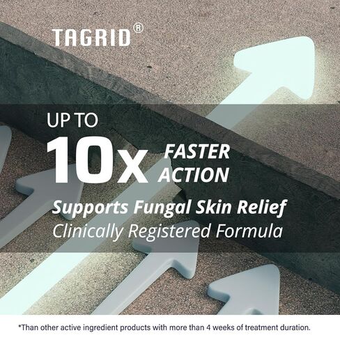 TAGRID Antifungal Cream for Ringworm & Tinea Versicolor, Maximum Strength Antifungal Care for Men & Women, Daily Use for Body Skin, Fast Itch Relief, 100g in Kuwait