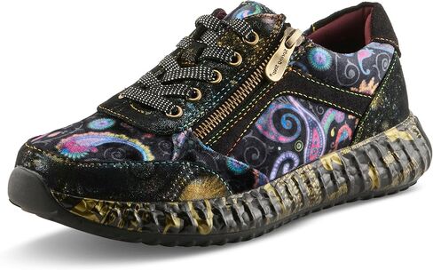 Spring Step L'Artiste Javana Women's Lace-Up Sneaker - Mixed Materials, Lace Accents, Comfortable & Fashionable in Kuwait