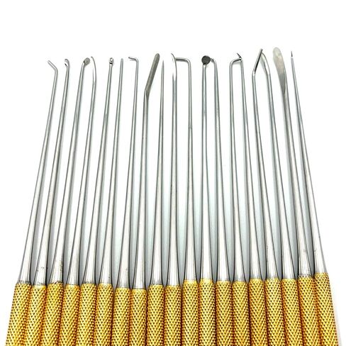 Rhoton Micro Dissector Kit Straight Set w/Rack (19 pcs) in Saudi Arabia