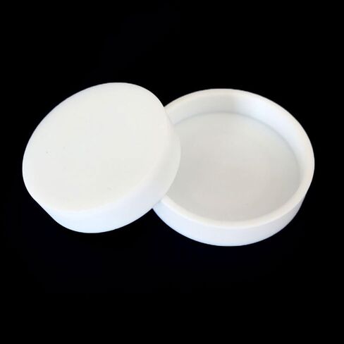 أخدود دائري PTFE، حوض تفلون مستدير، طبق تبخير دائري، قاع مسطح، أسطواني، قطعة واحدة/مجموعة (القطر = 120 مم بدون غطاء) in Kuwait