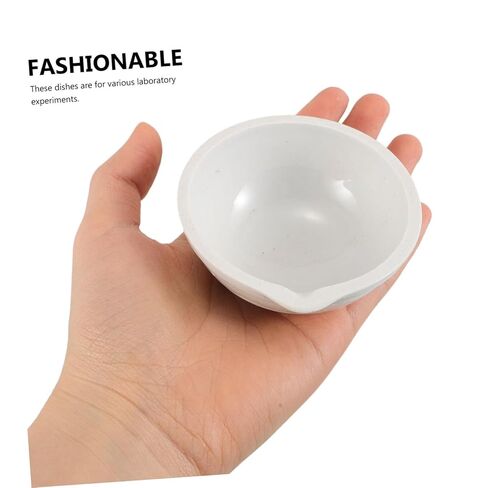 Alipis 2pcs Ceramic Evaporating Dishes for Laboratory Efficient Solvent Evaporation for Chemistry Analysis Specimen Storage Easy to Clean Petri Plates in Saudi Arabia