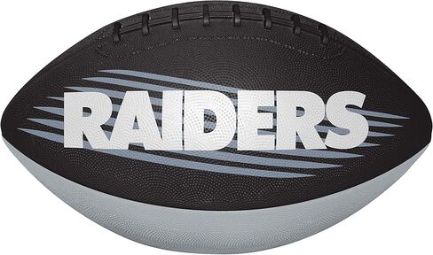 Rawlings NFL Las Vegas Raiders 07731072111NFL Downfield Football (All Team Options), Black, Youth in Saudi Arabia