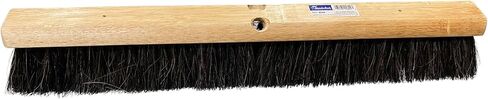 Magnolia Brush 824 Professional Series Floor Brush, 24" Dark Grey Horsehair/Tampico Blend – 3" Trim, Clear-Lacquered Hardwood Block, Threaded Handle Compatible (Head Only) in Kuwait