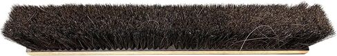 Magnolia Brush 824 Professional Series Floor Brush, 24" Dark Grey Horsehair/Tampico Blend – 3" Trim, Clear-Lacquered Hardwood Block, Threaded Handle Compatible (Head Only) in Kuwait
