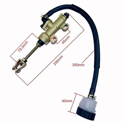 Universal Motorcycle One-line Pump Rear Brake Pump Foot Hydraulic Master Oil Cylinder Compatible with Automotive Motorcycle Parts in Saudi Arabia