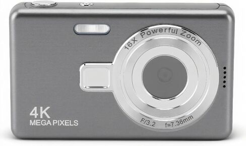Digital Camera, 12MP 1080P 16X Zoom Auto Focus Pocket Digital Camera, 2.4in TFT Screen, Portable Compact Camera for Kids Girls Boys Teens Beginners (Gray), Generice2rz4otndb-14 in Saudi Arabia