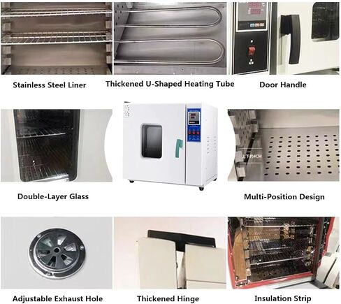 Laboratory Drying Oven, Vacuum Drying Oven 136L Lab Drying and Heating Oven with Vacuum Gauge and Digital Controller, 2000w for Drying + Heat Treatment in Saudi Arabia