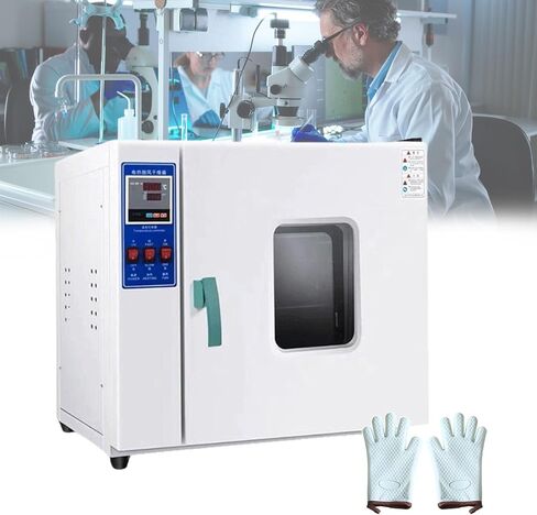 Laboratory Drying Oven, Vacuum Drying Oven 16L, Lab Drying and Heating Oven with Vacuum Gauge and Digital Controller, 500W, Stainless Steel Inner in Saudi Arabia