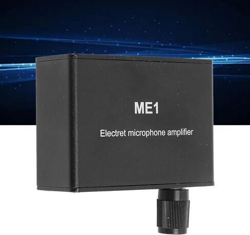 Microphone Amplifier,Electret Microphone Amp, Adjustable Gain 0-20db, XLR Output Mic Preamp, Aluminum ABS Audio Preamplifier Mixing Board, 3 Output Ports, for Condenser Microphones in Saudi Arabia