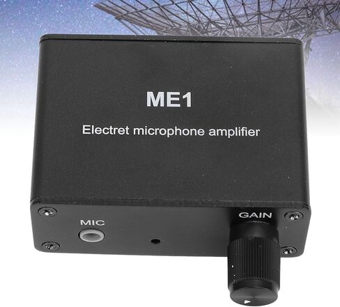 Microphone Amplifier,Electret Microphone Amp, Adjustable Gain 0-20db, XLR Output Mic Preamp, Aluminum ABS Audio Preamplifier Mixing Board, 3 Output Ports, for Condenser Microphones in Saudi Arabia