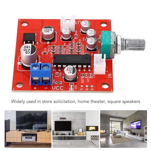 2Pcs DC6‑15V Microphone Reverb Board Module Without Preamplifier Amplifier Funtion Reverberation Board Microphone Reverb Board Microphone Reverb Module Reverberation mic in Saudi Arabia