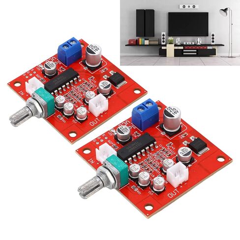2Pcs DC6‑15V Microphone Reverb Board Module Without Preamplifier Amplifier Funtion Reverberation Board Microphone Reverb Board Microphone Reverb Module Reverberation mic in Saudi Arabia