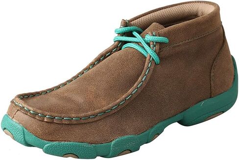 Twisted X Kids Chukka Driving Moc, Bomber & Turquoise, 4.5 M in Kuwait