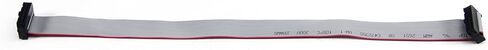 Fielect 2pcs IDC 14 Pin Connector Gray Wire Flat Ribbon Cable Connector Length 30cm 2.54mm Pitch in Saudi Arabia
