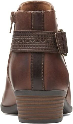 Clarks Womens Addiy Kara مكدسة الكعب الكاحل Brown 8.5 Medium (B ، M) in Kuwait