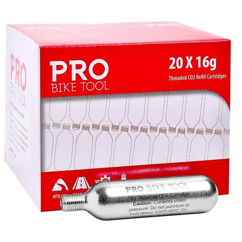 16g Threaded CO2 Cartridges - for All CO2 Handheld Bike Tire Inflators with Threaded Connection - Quick Air Refill for Bicycle Tires - Cartridge for CO2 Pump - Road or MTB Bikes. in Kuwait