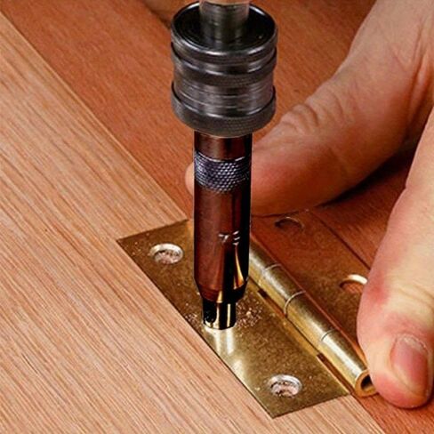 9 Pcs Self Centering Hinge Drill Bit Set Clic Change Door Cabinet Window Hole Puncher Jig Guide Locating Cutter Woodworking Tool HSS in Saudi Arabia
