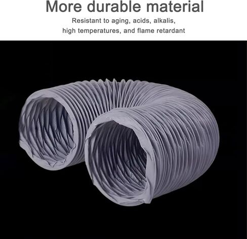 High-Temperature Resistant Nylon Exhaust Hose, Teles Duct for Range Hood & Industrial Ventilation Systems, Durable Flexible Pipe for Efficient Airflow in Saudi Arabia