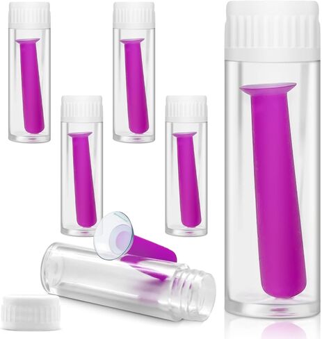 Hard Contact Lens Remover Tool Set for RGP and OK Lenses Silicone Suction Sticks, 6pcs, for Travel & Daily Use with Storage Cases - Pink in Saudi Arabia