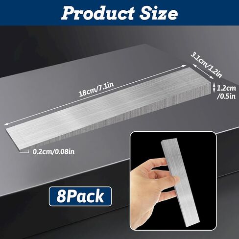 8 Pcs 13x32x180mm Flange Wedge Steel Wedges, Metal Wedges Shims for lathes, Welding Machines in Saudi Arabia
