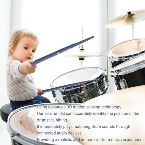 Air Drumsticks Set, Electronic Drum Sticks, Pocket Drums, with Sound, for Beginners, Adults, and Young People, Outdoor Carrying in Saudi Arabia