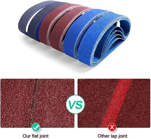 طقم حزام كاشط 3/4 12 بوصة مع تقنية التماس المسطح 30 قطعة مجموعة حبيبات مختلطة للمبراة ومطاحن الأدوات زركونيا الألومينا كربيد السيليكون in Kuwait