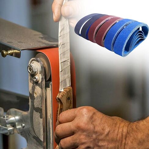 طقم حزام كاشط 3/4 12 بوصة مع تقنية التماس المسطح 30 قطعة مجموعة حبيبات مختلطة للمبراة ومطاحن الأدوات زركونيا الألومينا كربيد السيليكون in Kuwait