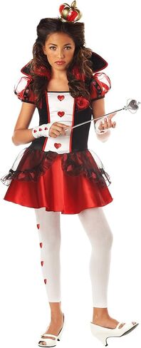California Costumes Tween Queen Of Hearts Costume,Red/Black/White in Kuwait