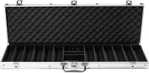 600-count Aluminum Poker Chip Case - Locking, Key Included in Kuwait