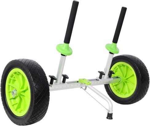 Sit On Top Kayak Cart Plug-in Design, Heavy Duty Adjustable Width Kayak Dolly with 12 Inch Wheels, Lightweight Transport Cart with Foam Protector for Kayak Canoe Paddleboard in Saudi Arabia