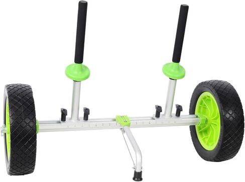 Sit On Top Kayak Cart Plug-in Design, Heavy Duty Adjustable Width Kayak Dolly with 12 Inch Wheels, Lightweight Transport Cart with Foam Protector for Kayak Canoe Paddleboard in Saudi Arabia