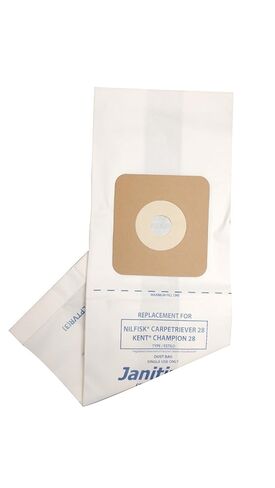 Janitized JAN-NFCPTVR(3) Premium Replacement Commercial Vacuum Paper Bag for Nilfisk Advance Carpetriever 28, OEM#56330690 (Pack of 3), Green in Saudi Arabia
